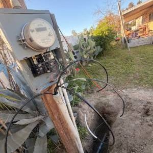 Outdoor Electrical Meter Repair